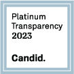 带有灰蓝色边框的正方形. 文字上写着“白金透明2023 -坦率."