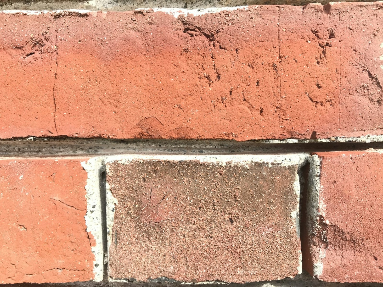 bricks without mortar in between them