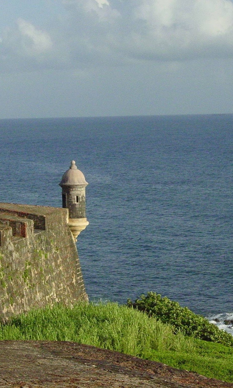 View of a Garita and the Ocean