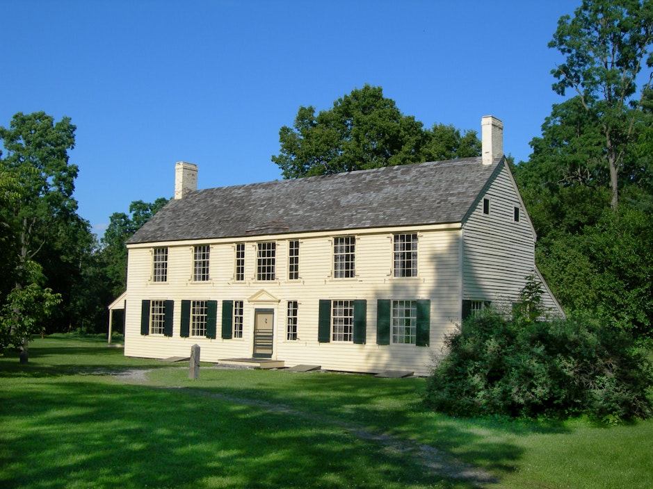 Two story, colonial style house