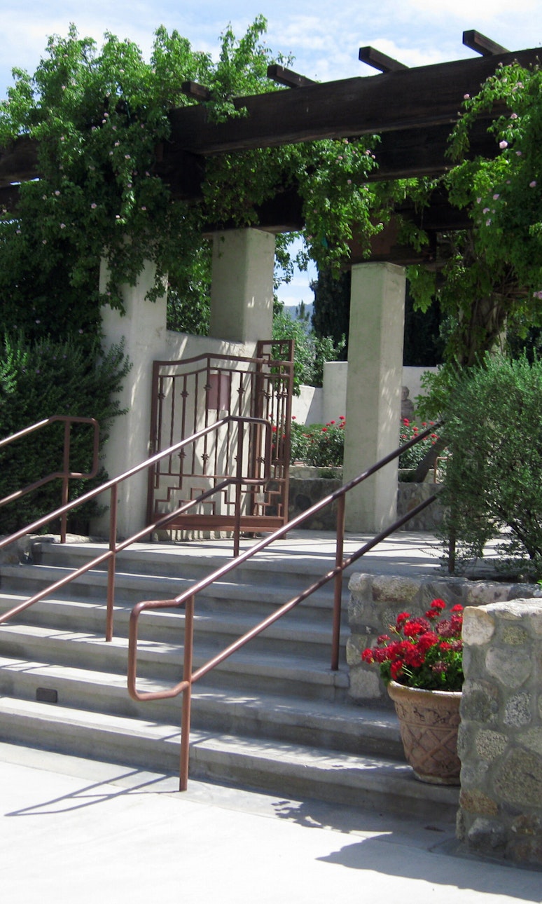 Stairs leading up to the Memorial Garden at Cesar E Chavez National Monument