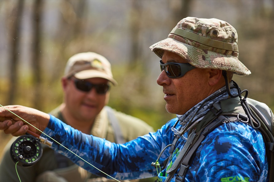Project Healing Water participant fly fishing